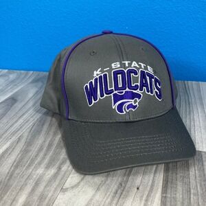 K-State Wildcats Hat‎ Captivating Men's Adjustable Charcoal Purple